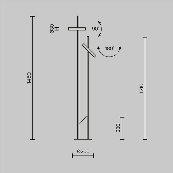 Торшер Maytoni Trust MOD460FL-L6B3K