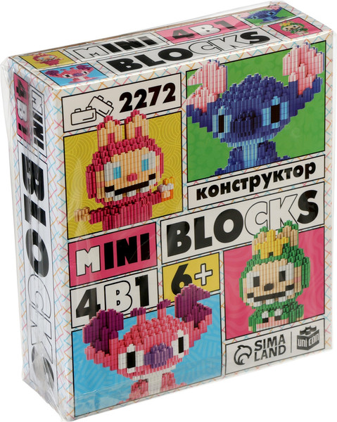 Микроконструктор Unicon Mini Blocks. Веселые друзья / 10901289