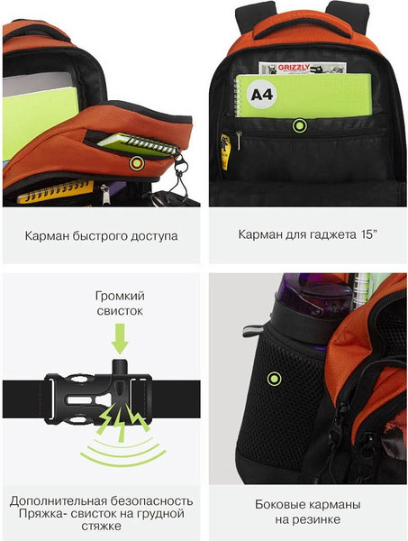 Школьный рюкзак Grizzly RU-630-2