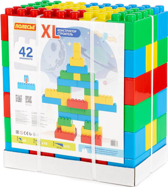Конструктор Полесье Строитель XL / 93671 - фото