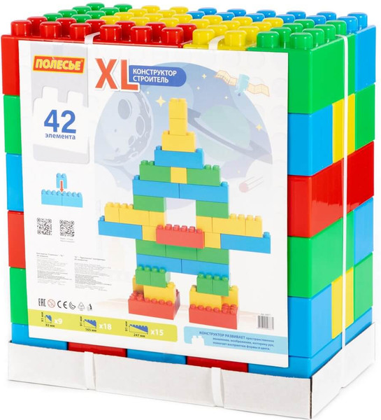Конструктор Полесье Строитель XL / 93671