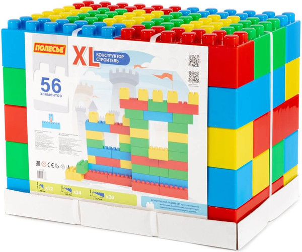 Конструктор Полесье Строитель XL / 93688