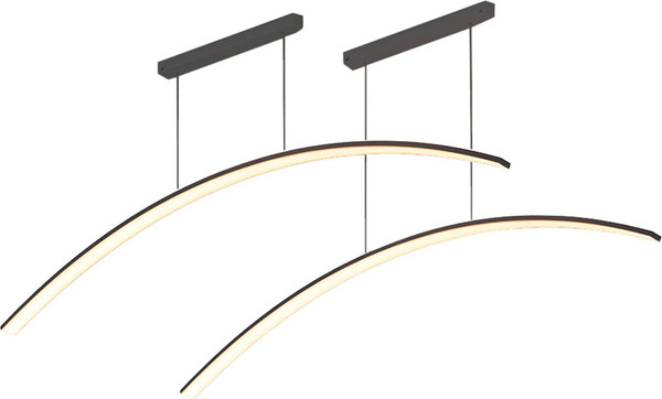 Комплект потолочных светильников AksHome Wave LED 100 см - фото