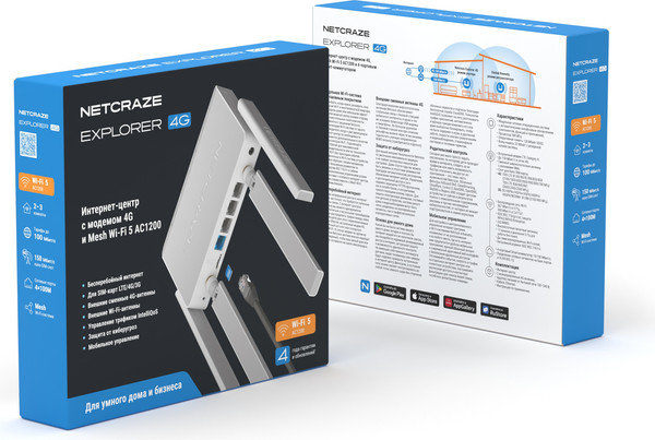 Беспроводной маршрутизатор Netcraze Explorer 4G NC-4910