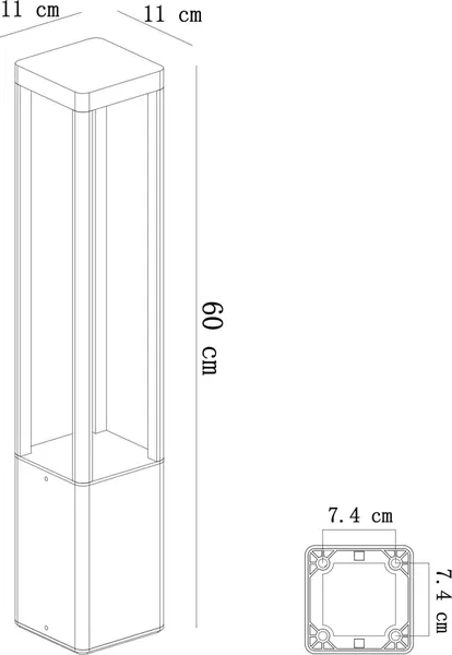 Светильник уличный Arte Lamp A2726PA-1BK