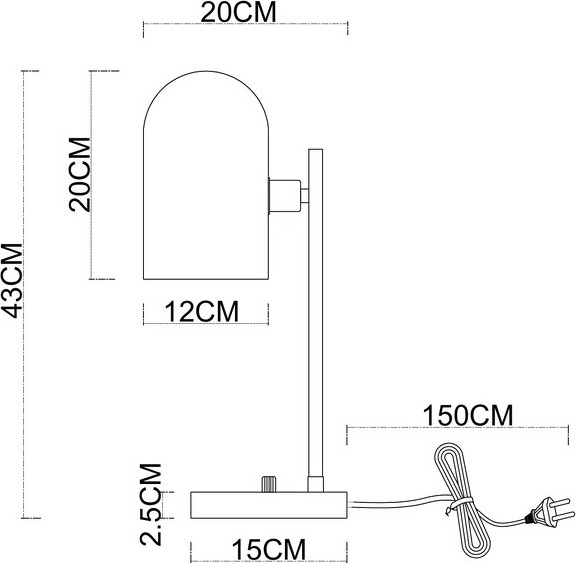Прикроватная лампа Arte Lamp A5454LT-1PB