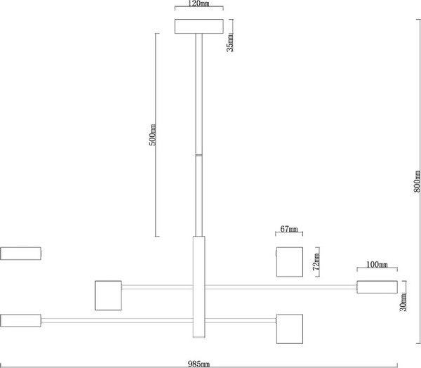 Люстра Arte Lamp A2476PL-40BK