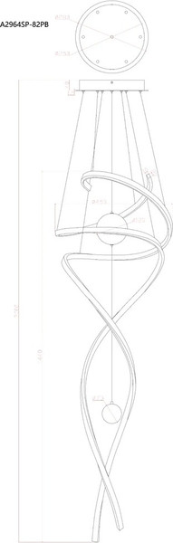 Люстра Arte Lamp A2964SP-82PB