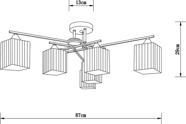 Люстра Arte Lamp A4497PL-6AB