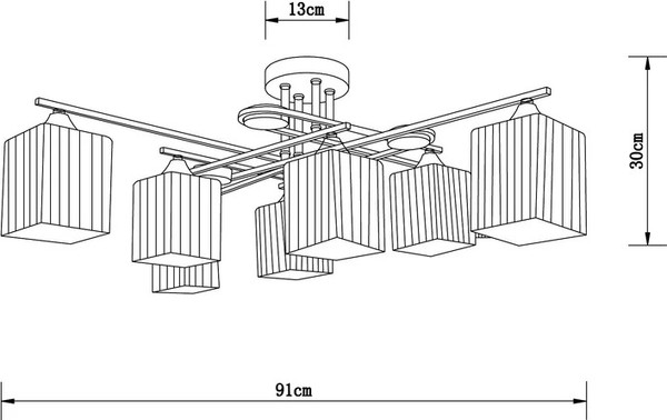 Люстра Arte Lamp A4497PL-8AB