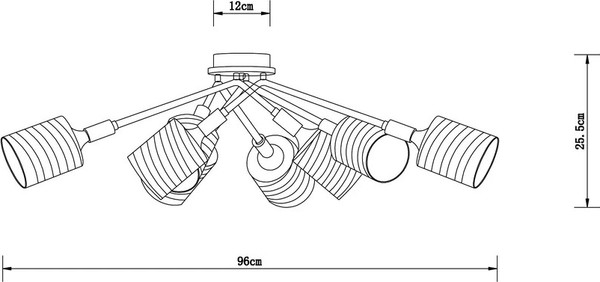 Люстра Arte Lamp A4536PL-8AB