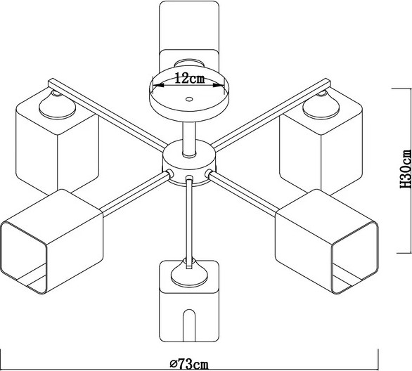 Люстра Arte Lamp A4185PL-6BK