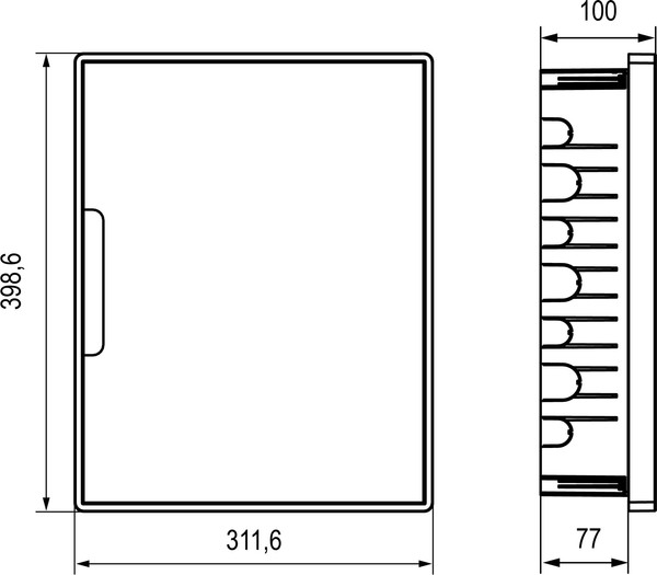 Бокс пластиковый DKC Frame 24M / F24B1WD