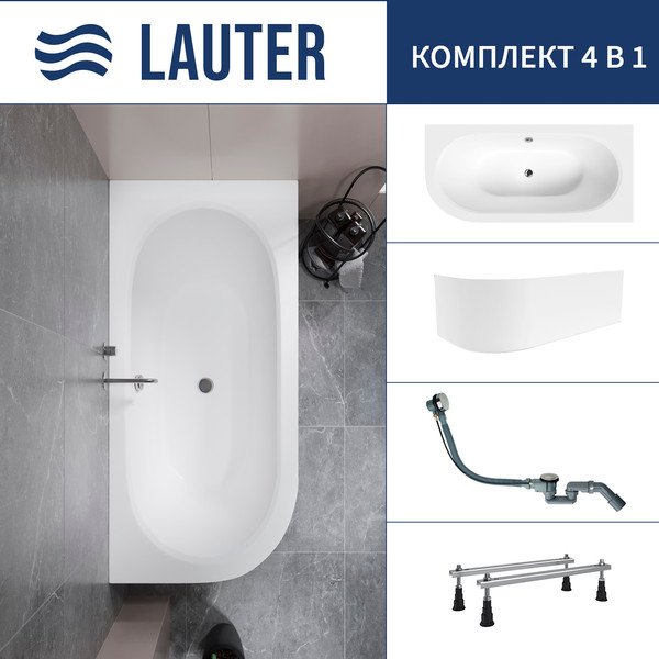 Ванна акриловая Lauter Bliss 170 P / 21201072P - фото