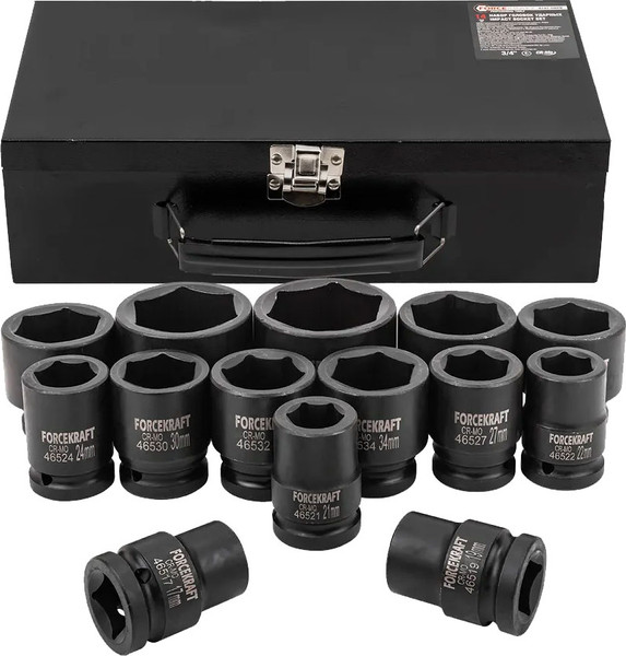 Набор головок слесарных ForceKraft FK-6141-5MPB - фото