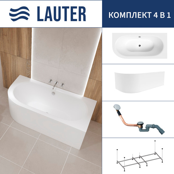 Ванна акриловая Lauter Bliss 170 P / 21201072P - фото