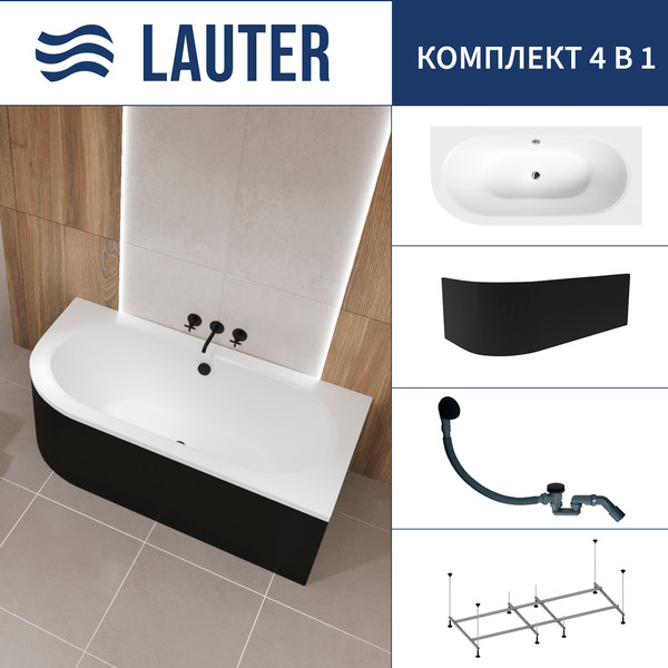 Ванна акриловая Lauter Bliss 170 P / 21201072P - фото