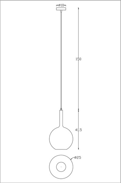 Потолочный светильник Arte Lamp A2725SP-1SG