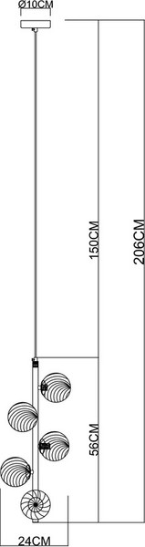 Люстра Arte Lamp A5261SP-5GO