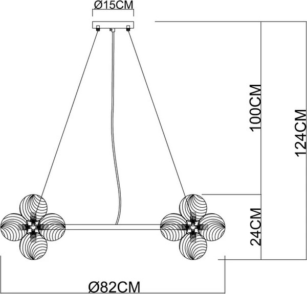 Люстра Arte Lamp A5261LM-25GO
