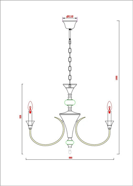 Люстра Arte Lamp A4094LM-6PB