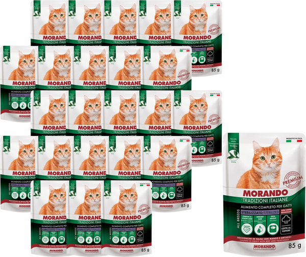 Влажный корм для кошек Morando Tradizioni It с индейкой и морковью, кусочки в соусе - фото