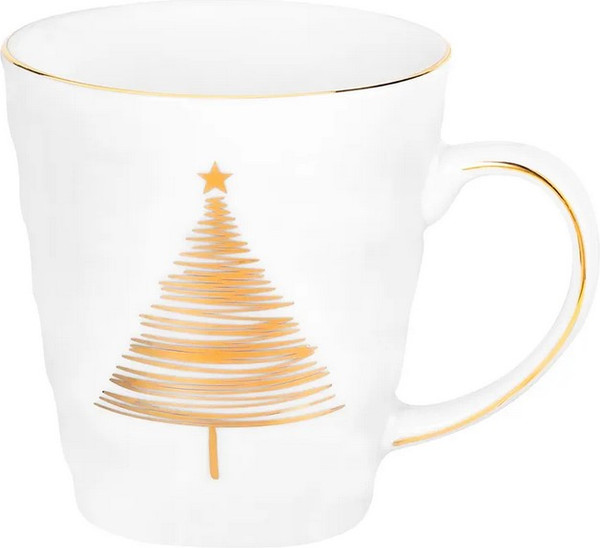 Кружка Elan Gallery Золотая елочка / 880246 - фото