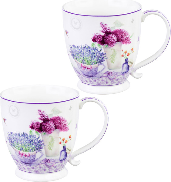 Набор кружек Elan Gallery Лаванда New Bone China / 420235_2 - фото