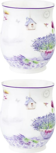 Набор кружек Elan Gallery Лаванда New Bone China / 420768