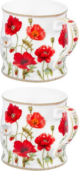 Набор кружек Elan Gallery Маки New Bone China / 420777