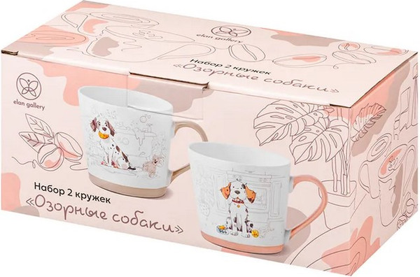 Набор кружек Elan Gallery Озорные Собаки / 880227