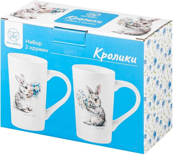 Набор кружек Elan Gallery Кролики / 880226