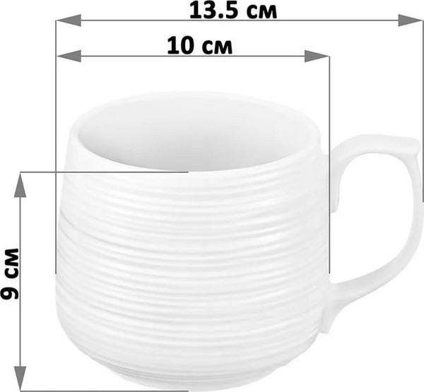 Набор кружек Elan Gallery Шелк / 950390