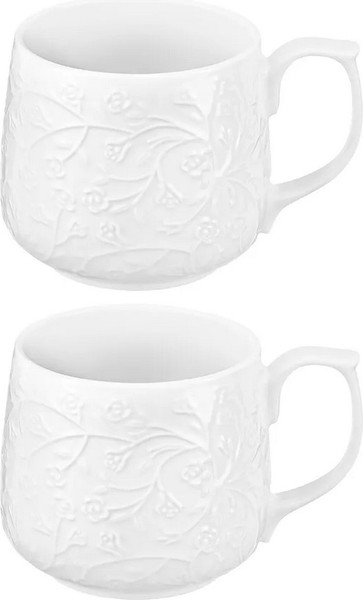 Набор кружек Elan Gallery Веточки-цветочки / 950392 - фото