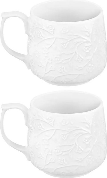 Набор кружек Elan Gallery Веточки-цветочки / 950392