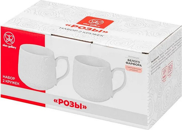 Набор кружек Elan Gallery Розы / 950393