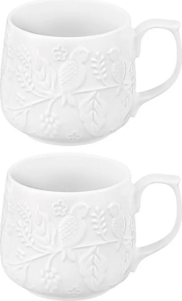 Набор кружек Elan Gallery Птички на ветке / 950395 - фото