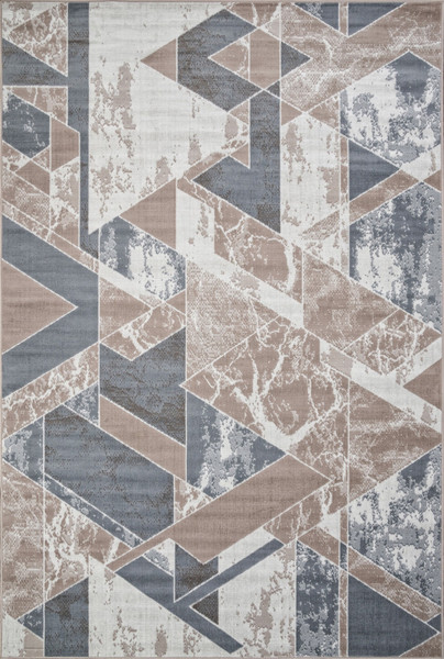 Ковровая дорожка Merinos Sierra F354-STAN-BEIGE-BLUE - фото