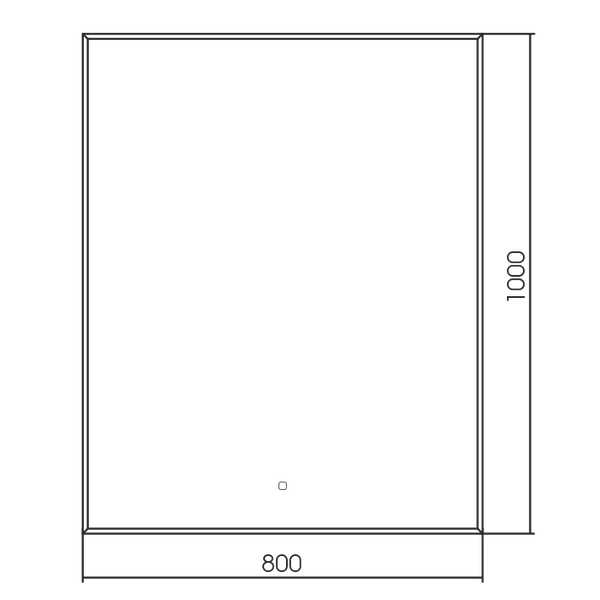 Зеркало Silver Mirrors Алмина 80x100 / LED-00002315