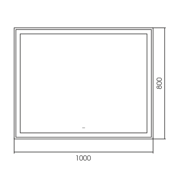 Зеркало Silver Mirrors Ливия 100x80 / LED-00002706