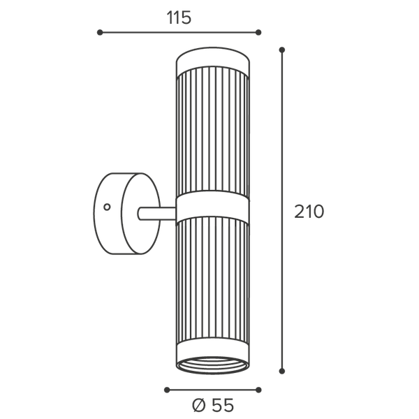 Бра Wolta WSL-GU10/W19G