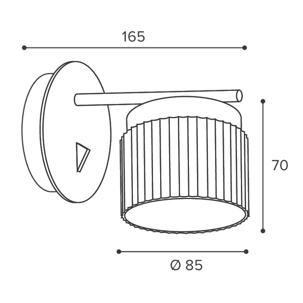 Бра Wolta WSL-GX53/W19BG