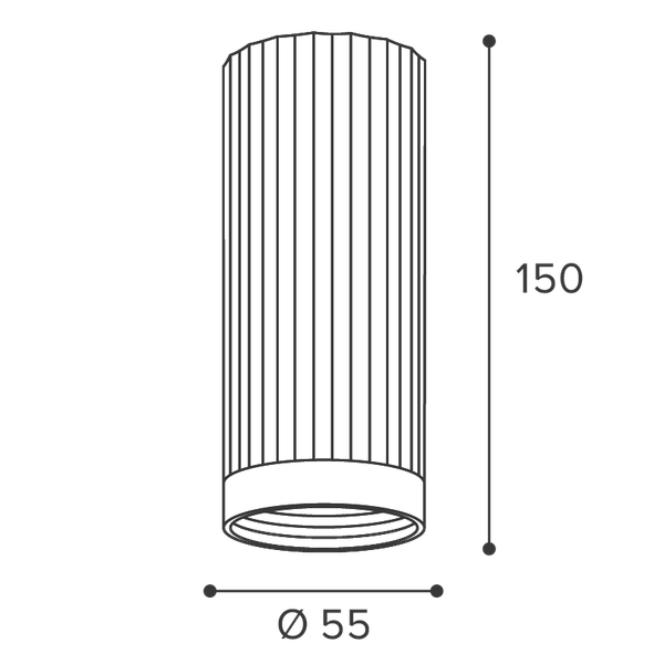 Точечный светильник Wolta WSL-GU10/19G