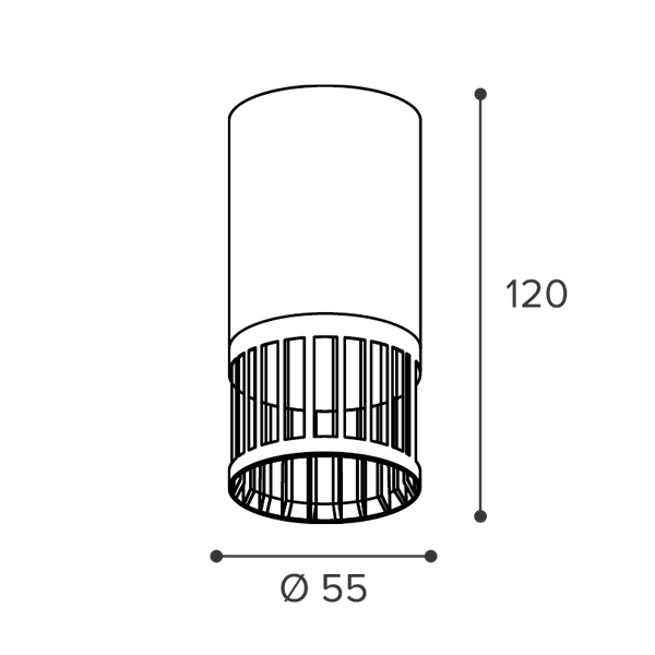 Точечный светильник Wolta WSL-GU10/19B