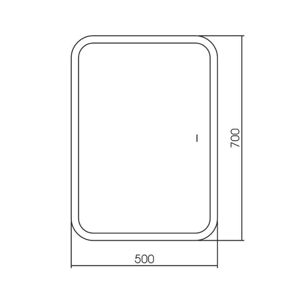 Зеркало Silver Mirrors Стив 50x70 / LED-00002806