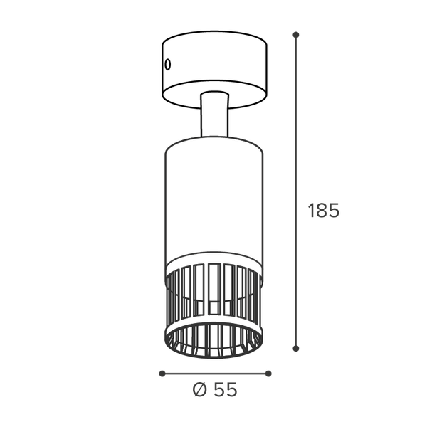 Точечный светильник Wolta WSL-GU10/19W-1