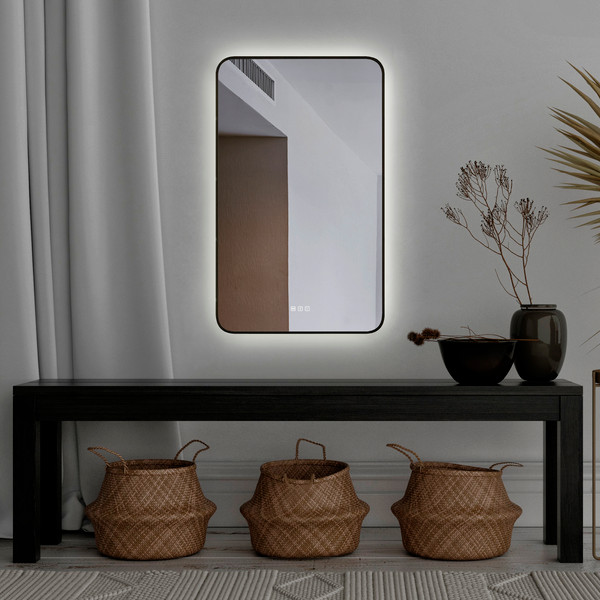 Зеркало Silver Mirrors Incanto-Black-Р.2 60x100 / LED-00003048 - фото