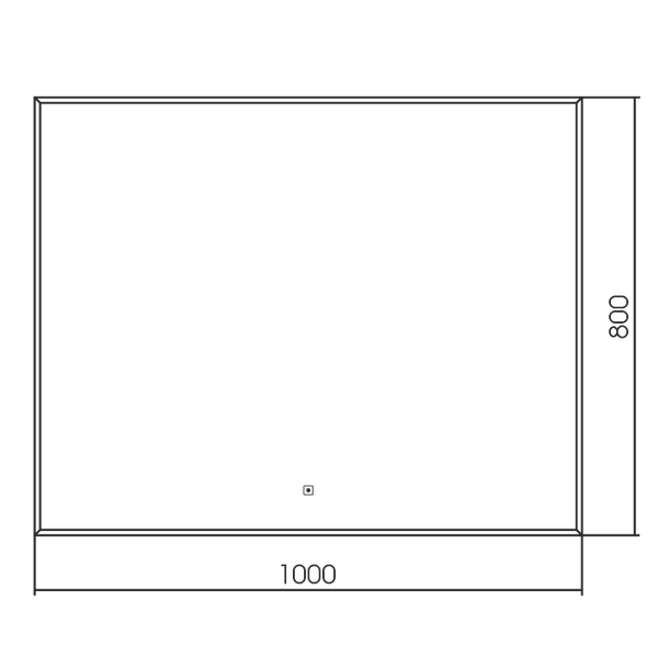 Зеркало Silver Mirrors Алмина 1000x800 2.1 / LED-00003006