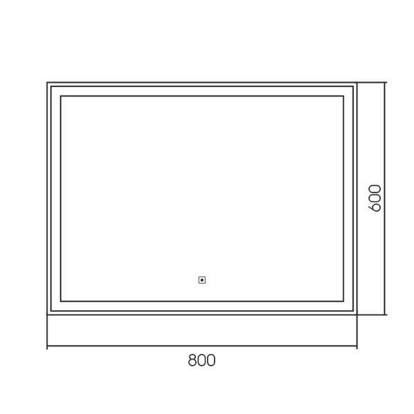 Зеркало Silver Mirrors Ливия 80x60 2.1 / LED-00003015