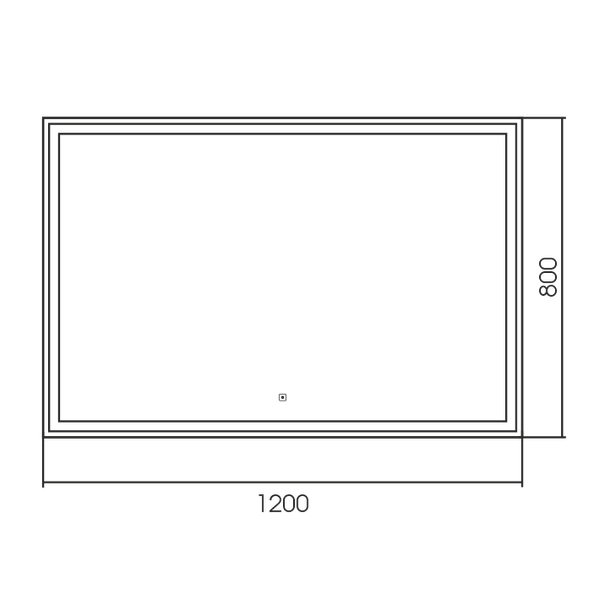 Зеркало Silver Mirrors Ливия 120x80 2.1 / LED-00002998